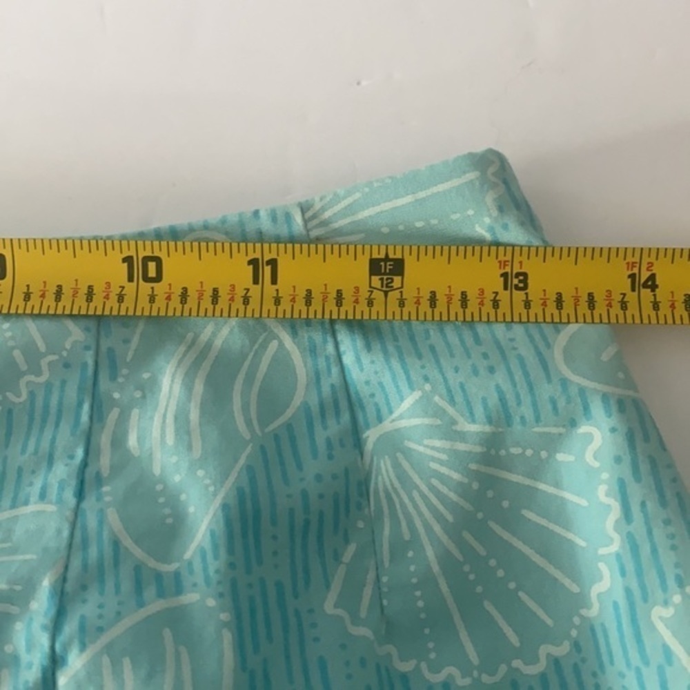 Lilly Pulitzer Blue Shell Pattern Fully Lined Ski… - image 4